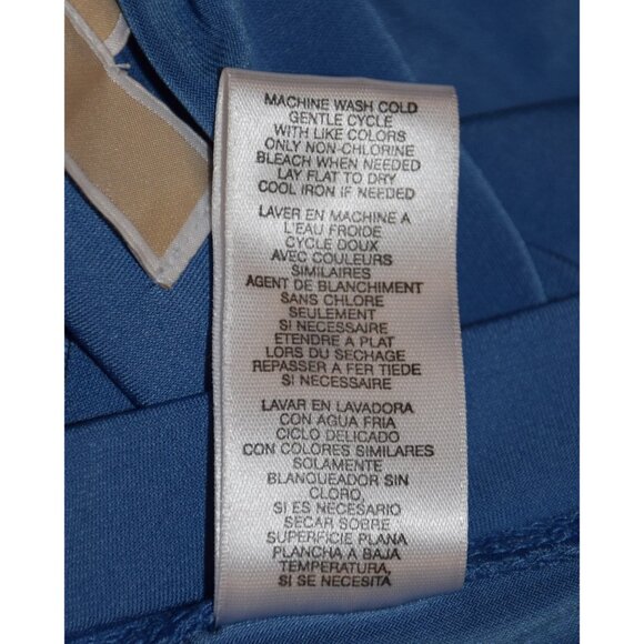 Michael Kors Blue Circle Skirt size M - Picture 6 of 8